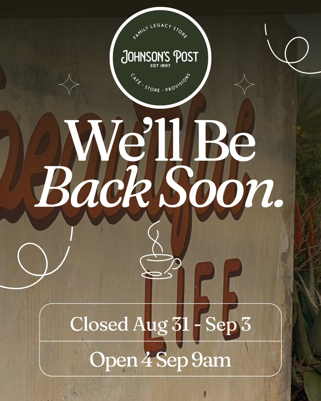 Johnson's Post - We are closed
